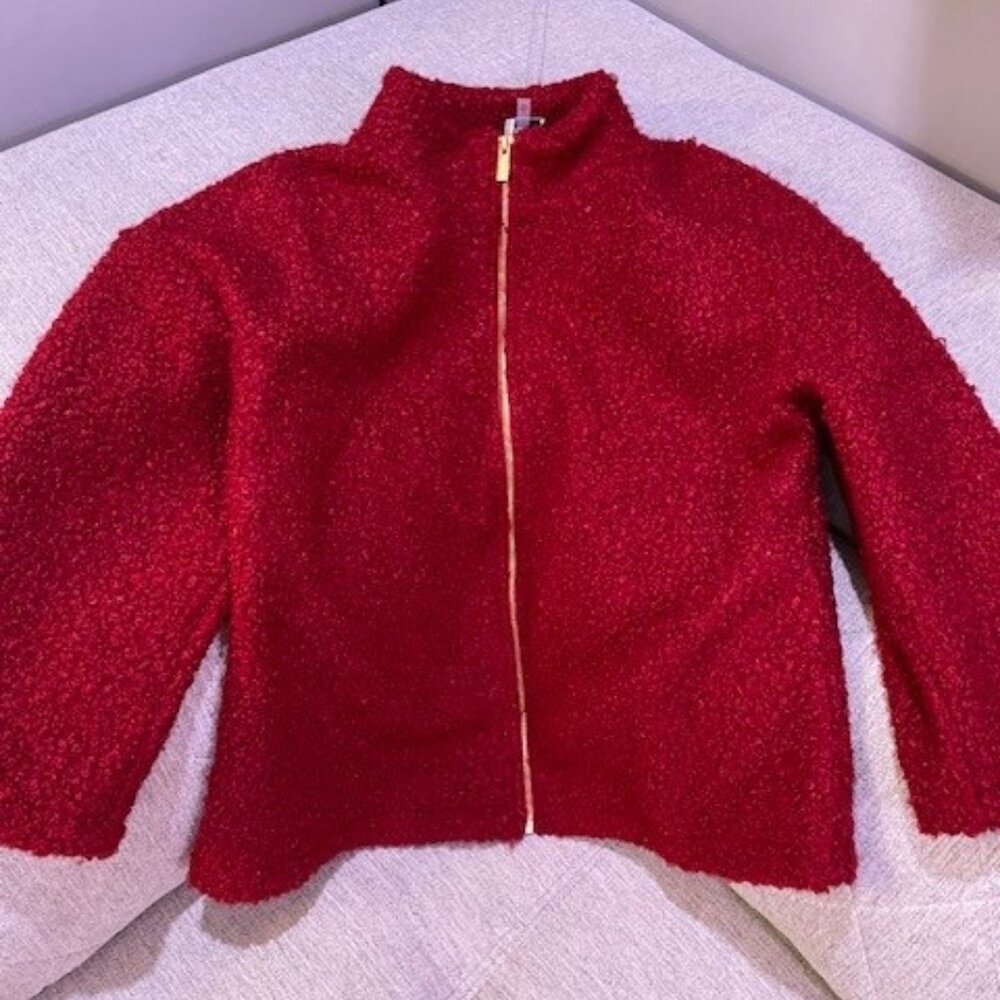 Anne Klein faux fur or Sherpa Jacket